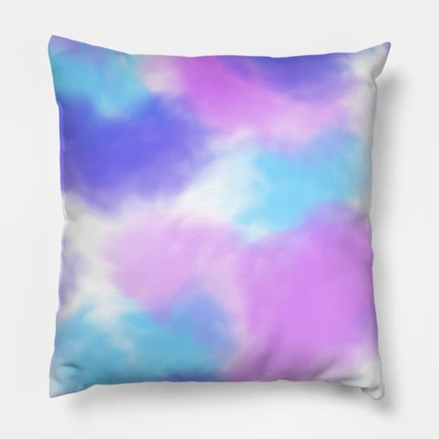 Tie dye Purple Groovy Pillow by Trippycollage