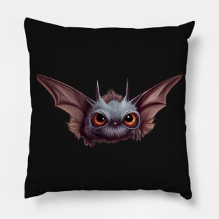 Cute little flying bat. Pillow