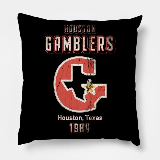 Gamblers 1984 football Pillow by 1208