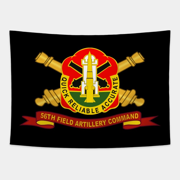 56th Field Artillery Command - DUI w Br - Ribbon Tapestry by twix123844