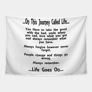 On This Journey Called Life Tapestry