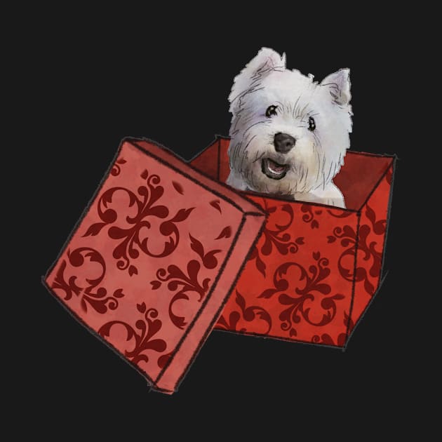 Christmas Westies Present by ArtInPi