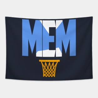 Memphis Basketball Throwback Tapestry