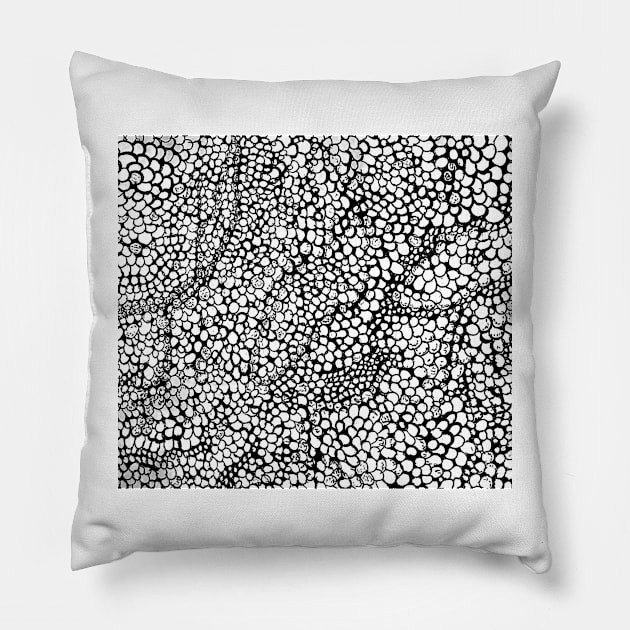 Pebbles Pillow by YollieBeeArt