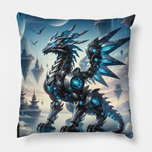 Neon Dragoon Pillow