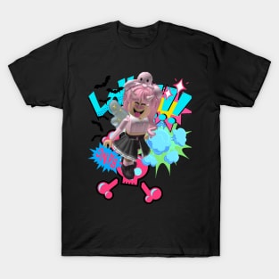 Create comics meme t-shirts for roblox for emo girls, for the t