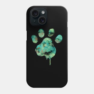 Dog t shirt   watercolor paw Phone Case