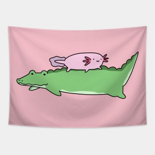 Axolotl and Alligator Tapestry