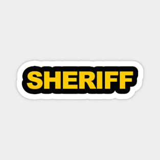 Sheriff Police Front Back Law Enforcet Magnet