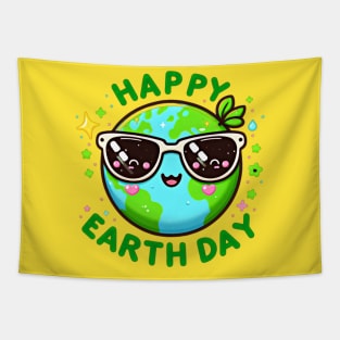 Happy earth day design Tapestry