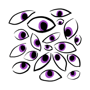 Eyes (black and purple) T-Shirt