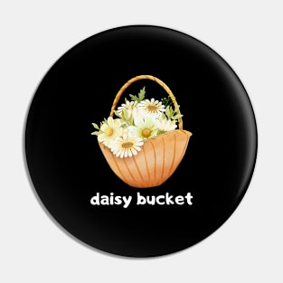 Daisies Minimalist Flora Positive Vintage Retro Pin