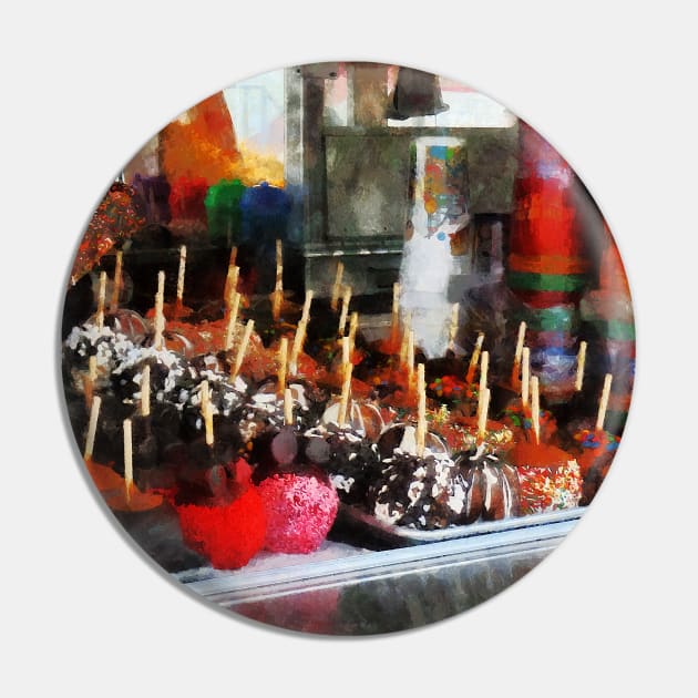 Carnival Midway - Candy Apples Pin by SusanSavad