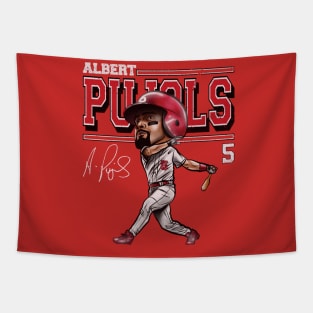 Albert Pujols St. Louis Cartoon Tapestry