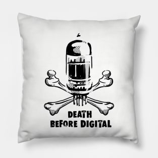 Death before digital music Pillow