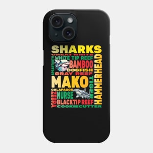 Sharks Aquarium Hobbyist Ocean Marine Biology Biologist Sea Phone Case