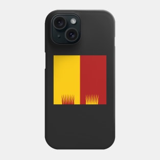 Talabecland Heraldry Colours - Halved with Flame Edging - Red and Yellow Phone Case