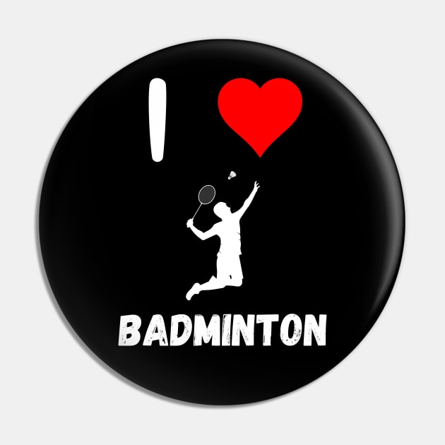 I love Badminton red heart Badminton passion racquet smashing Pin by Artstastic