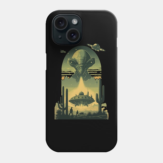 Alien Take Controls Phone Case by vamarik