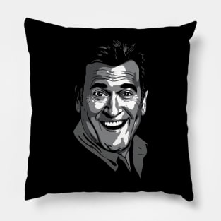 Bruce Campbell greyscale Pillow