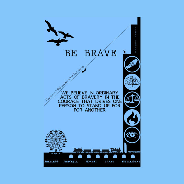 BE BRAVE BE DAUNTLESS - Divergent - Phone Case