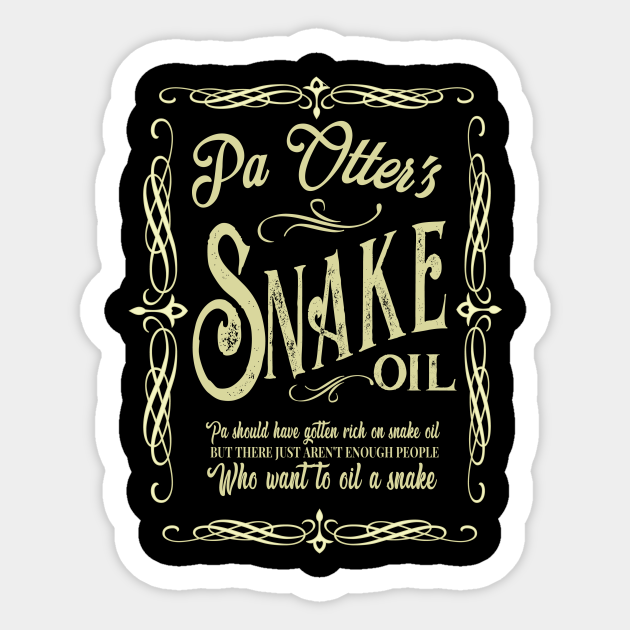 Emmet Otter Pa Otter's Snake Oil - Emmet Otters Jug Band Christmas - Sticker