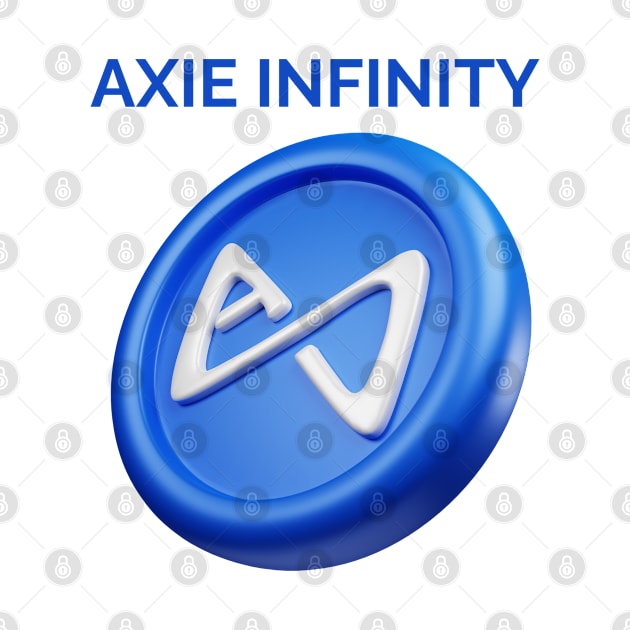 AXIE INFINITY 3d front view rendering cryptocurrency by YousifAzeez