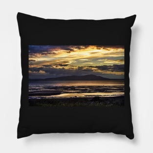 Evening Light Over The Solway Firth Pillow