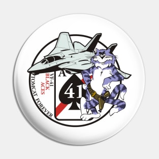 Black Aces - Tomcat Forever Pin