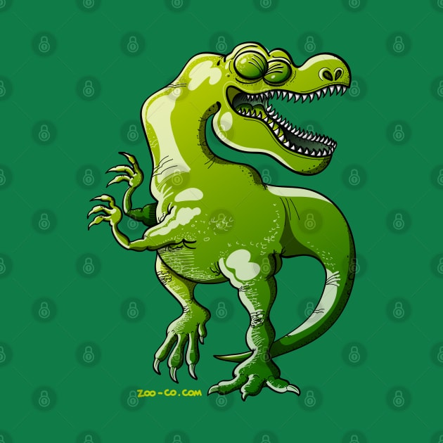 Tyrannosaurus Rex dancing enthusiastically by zooco