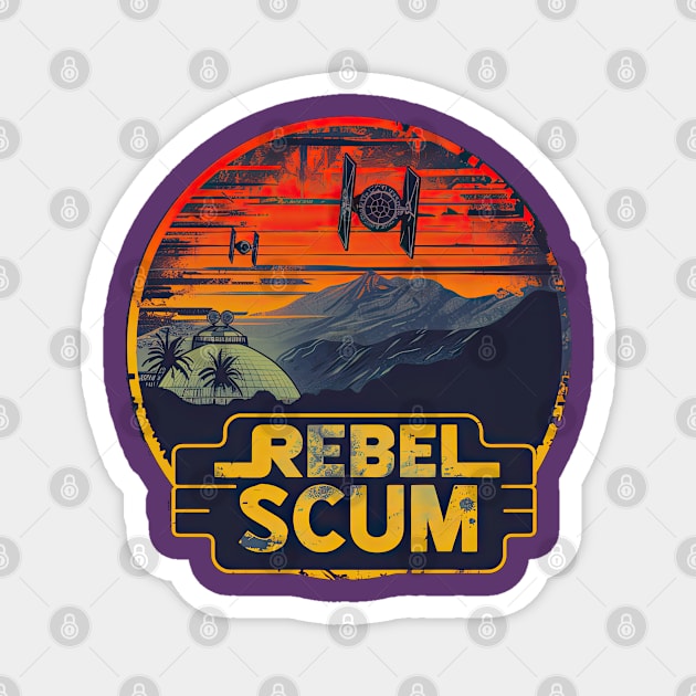 Retro Scum design Magnet by obstinator