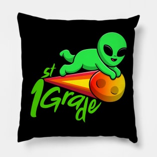 first grade alien Pillow