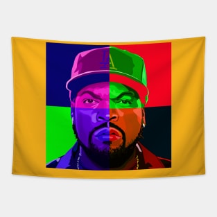 Ice Cube Rapper Color Design Tapestry
