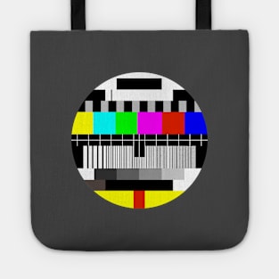 Test card pattern round Tote