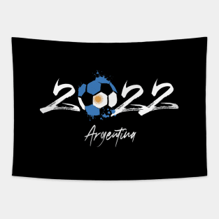 Argentina Soccer Qatar 2022, Funny Soccer Player Argentinian Tee Argentina Flag Girls Boys Tapestry