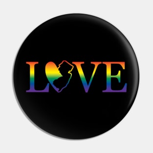 NJ Love Rainbow Pin