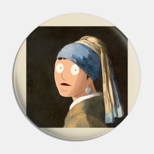 Gene with the Pearl Earring Pin