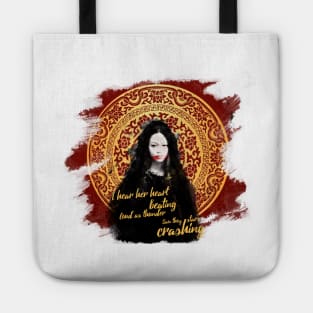 "I hear her heart beating loud as thunder, saw they stars crashing" | "China Girl" - David Bowie lyrics Tote