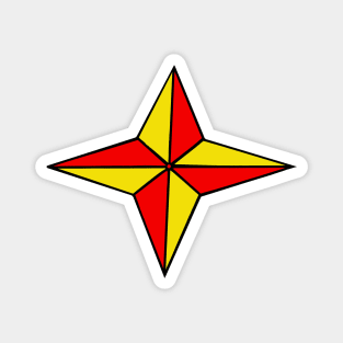 Red & Gold star Magnet