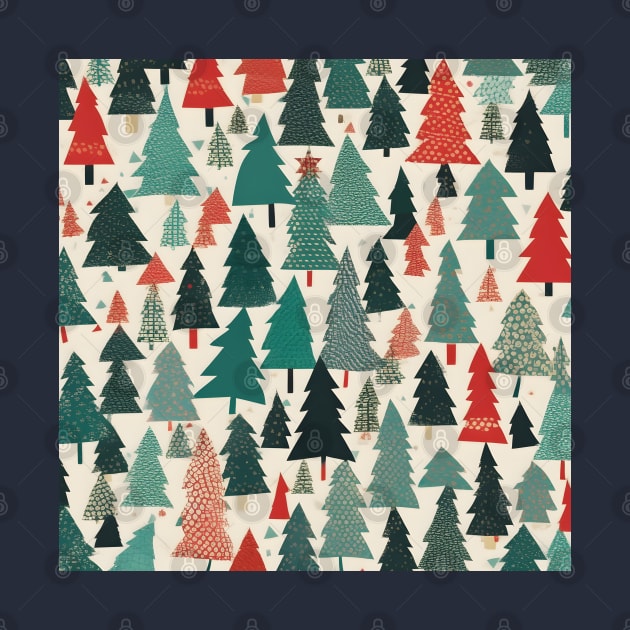 Christmas Tree Pattern Chiyogami by craftydesigns