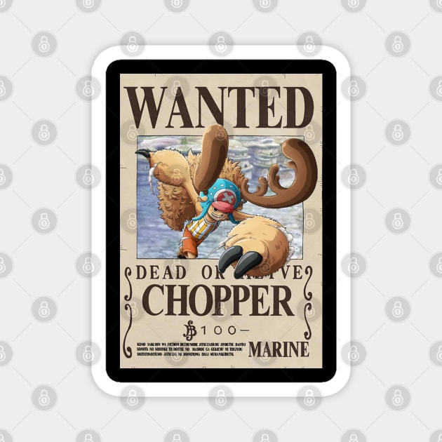 Chopper Wanted Magnet by joshgerald