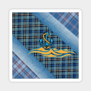 Blue Anchor Jeans Magnet