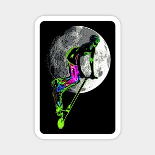 Moon Tripping - Scooter Rider Magnet