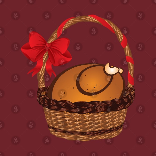 Roasted Turkey in a Basket by AnnArtshock