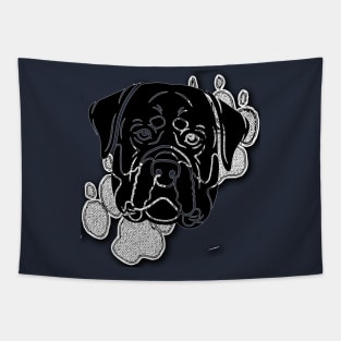 Rottweiler the boss dog Tapestry