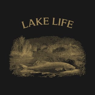 Lake Life Fisherman Lake Summer Fishing Trip Design T-Shirt