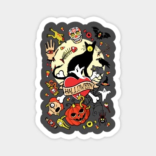 Happy Halloween (grey) Magnet