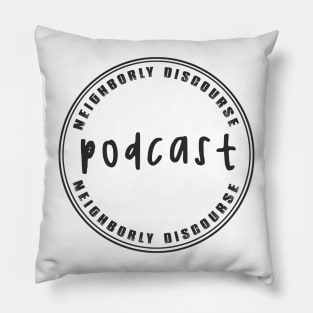 Circular ND Podcast Logo - Black Pillow