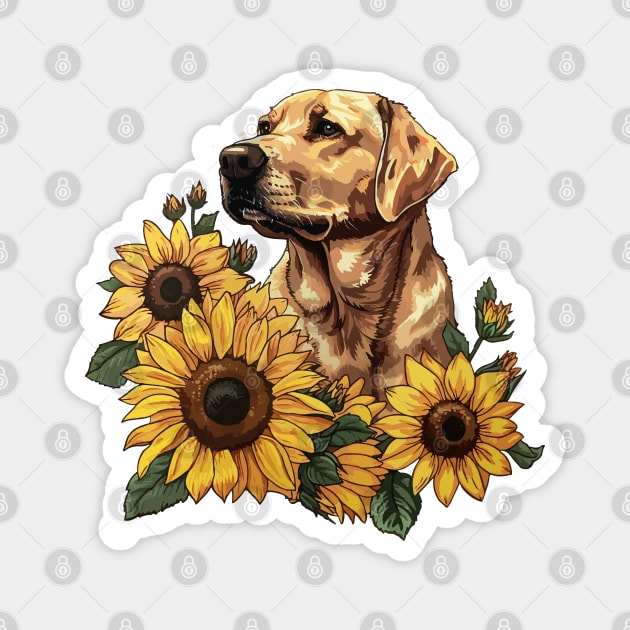 Yellow Lab Magnet by VelvetRoom