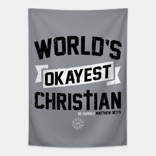 World's Okayest Christian Tapestry